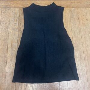 Old Navy Black Ribbed Tank Top